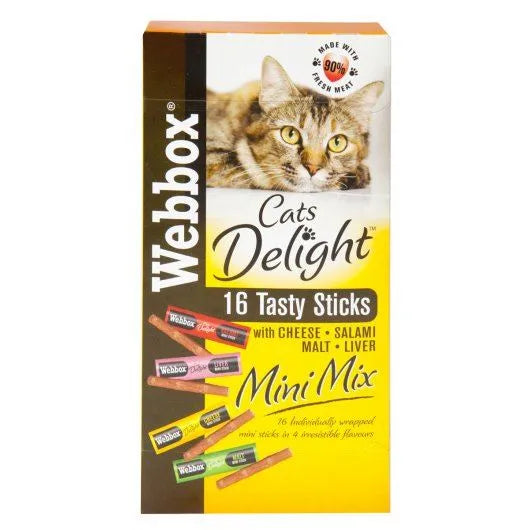 Webbox Cats Delight Mini Mix Salami Cheese Liver&Malt 32g (16 x 2g)