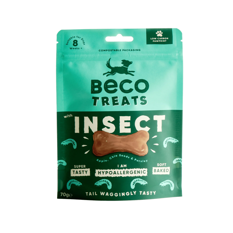 Beco Dog Treats with Insect, Apple and Chia Seeds