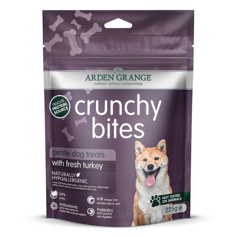 Arden Grange Crunchy Bites Dog Treat with Turkey