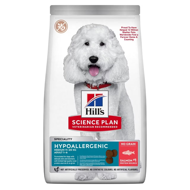 Hills Science Plan Hypoallergenic Medium Dog Dry Food with Salmon