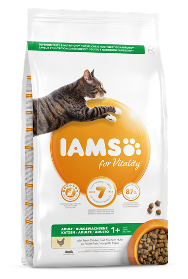 Iams for Vitality Adult Cat Food with Chicken