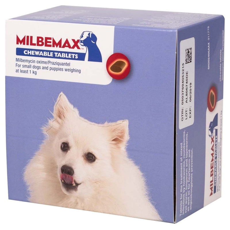 Milbemax Chewable Tablets for Puppies & Small Dogs <5kg