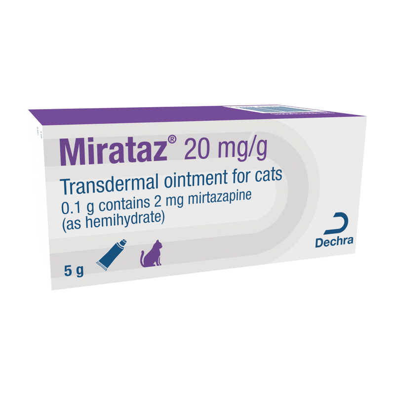 Mirataz 20 mg/g Transdermal Ointment for Cats 5g