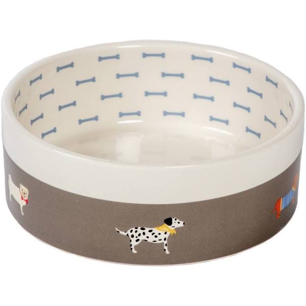 Fatface Marching Dogs Pet Bowl