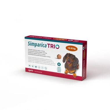 Simparica Trio Chewable Tablets for Dogs 12mg >5kg-10kg