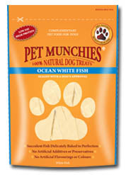 Pet Munchies Ocean White Fish Dog Treats 100g