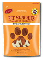 Pet Munchies Duck Drumsticks 100g