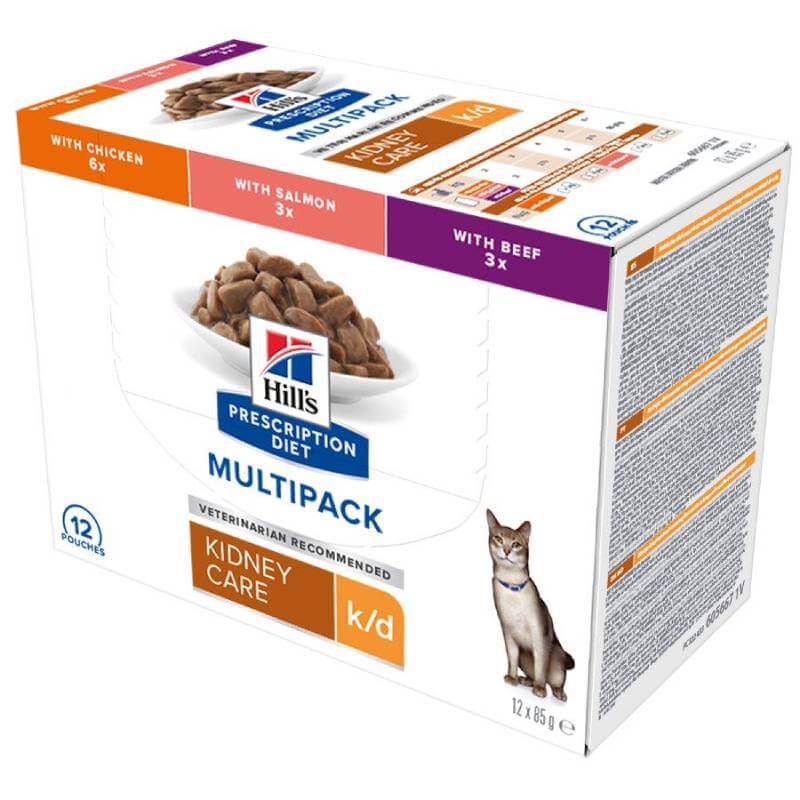 Hills k/d Kidney Care Wet Cat Food Variety Pack