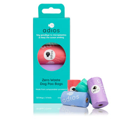 Adios Poo Bags Rainbow Pack