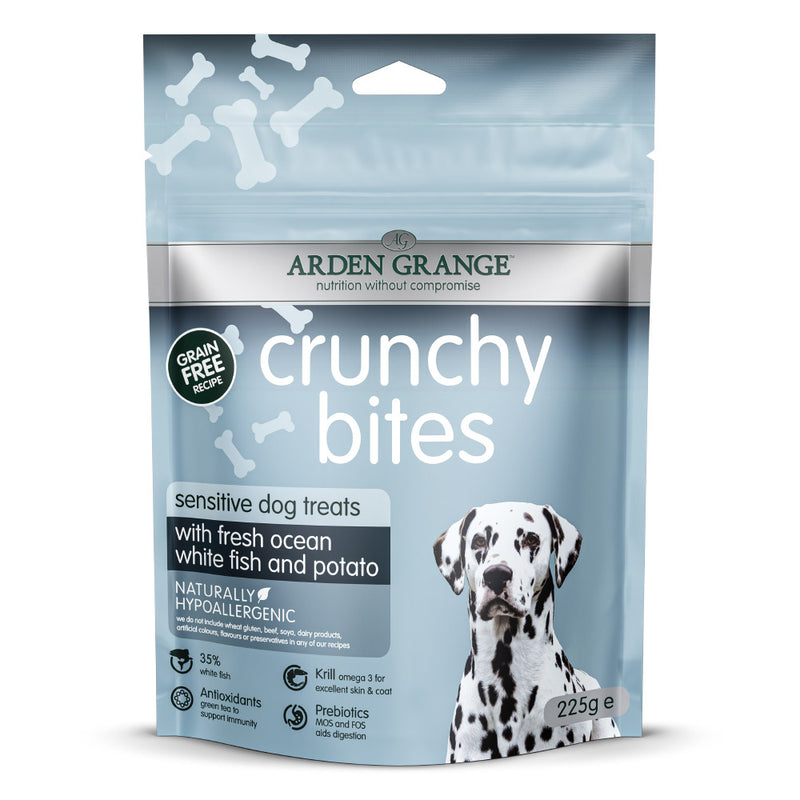 Arden Grange Crunchy Bites Dog Treat Sensitive with Ocean Fish
