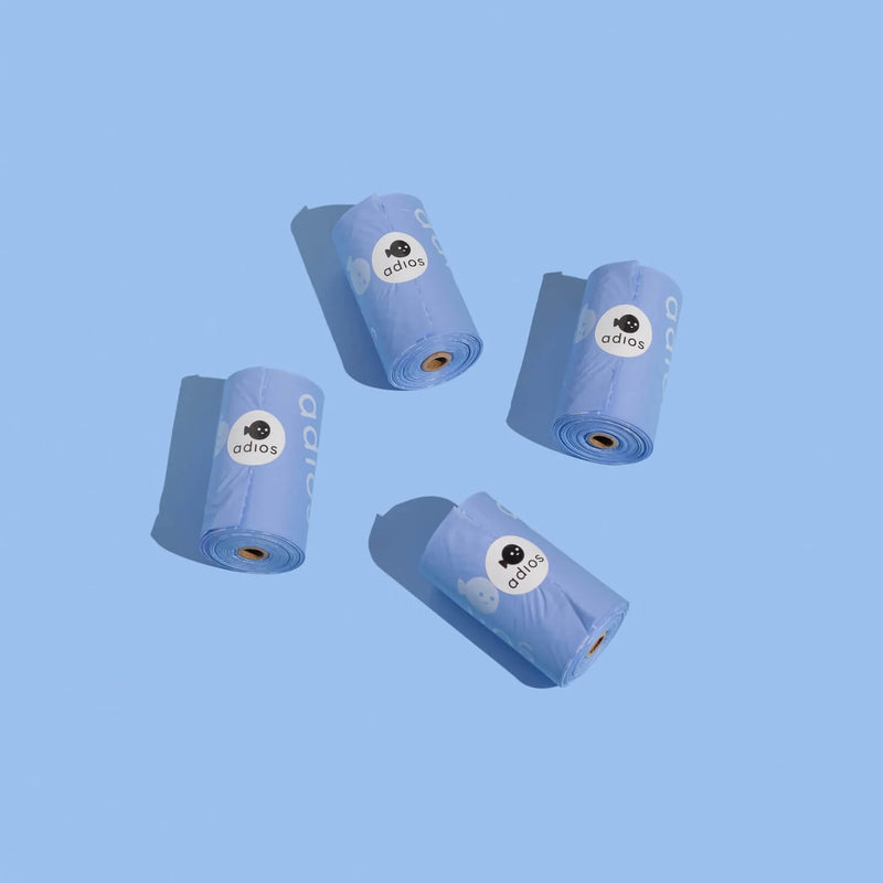 Adios Poo Bags Blue