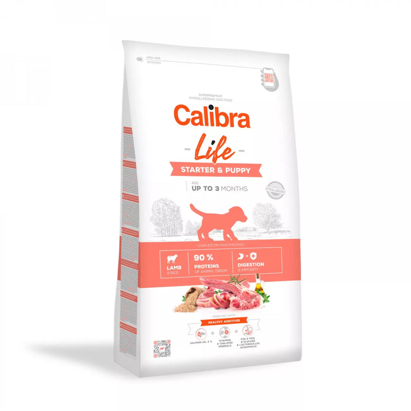 Calibra Life Dog Starter & Puppy Dry Food with Lamb