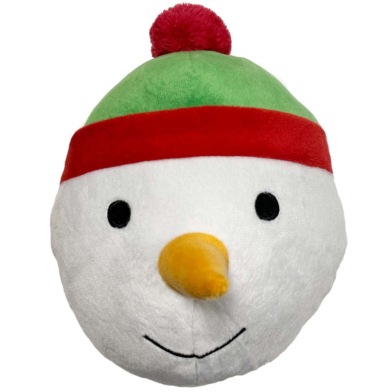 Happy Pet Snowman Head Dog Toy