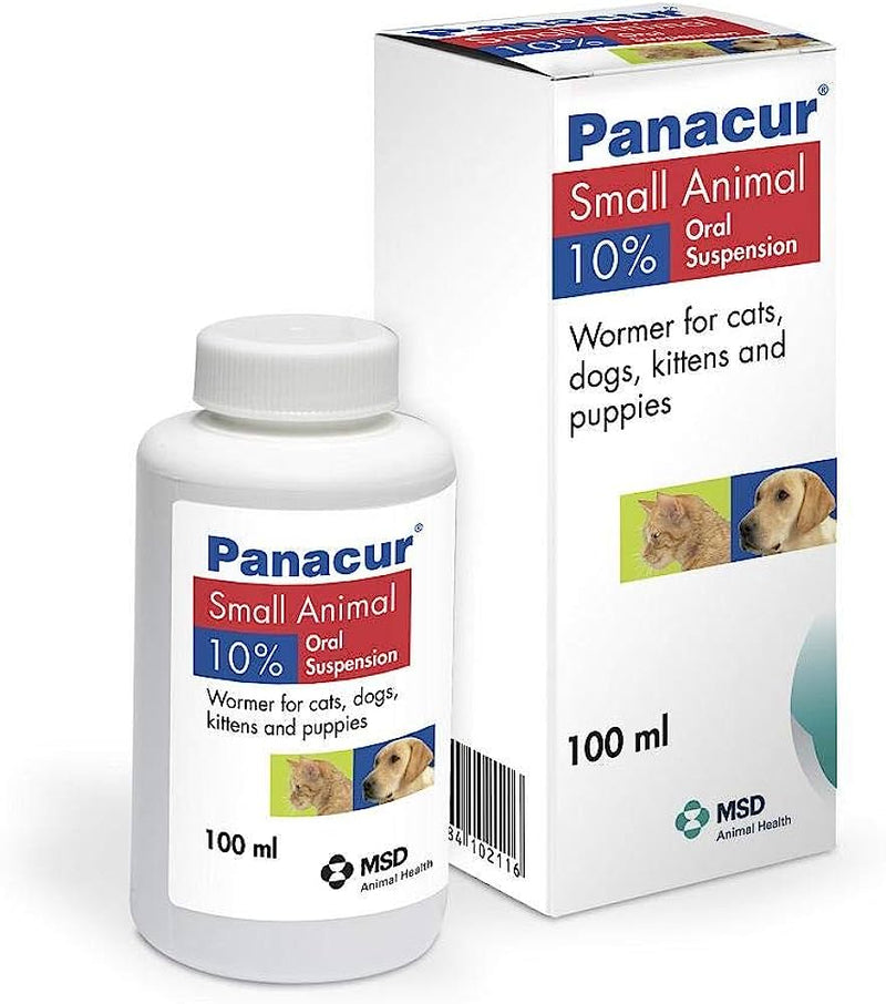 Panacur Liquid Suspension 10% for Dogs & Cats 100ml