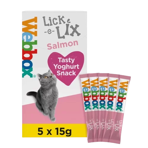 Webbox Cats Delight Lick-e-lix Cat Treats Salmon 5x15g