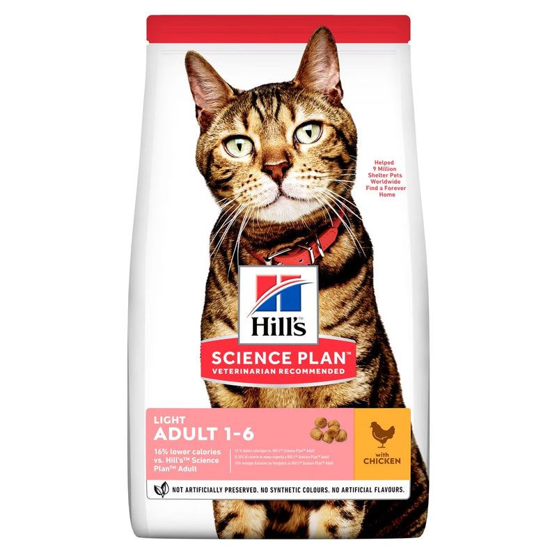 Hills Science Plan Light Adult Dry Cat Food with Chicken