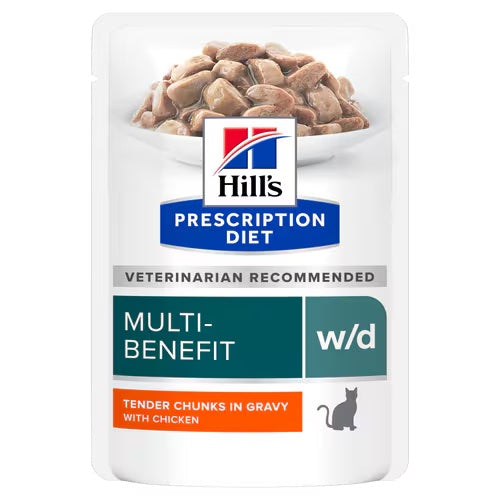Hills w/d Multi Benefit Wet Cat Food Chunks in Gravy