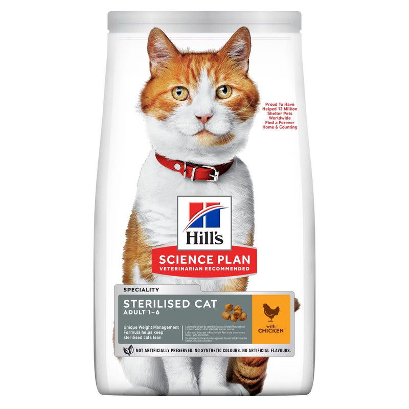 Hills Science Plan Sterilised Cat Adult Dry Food with Chicken