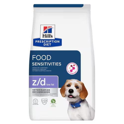 Hills z/d Food Sensitivities Low Fat Dry Dog Food | PetCounter