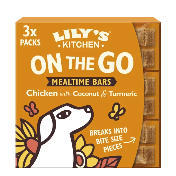Lily's Kitchen On The Go Bar For Dogs Chicken 40g x 3 packs