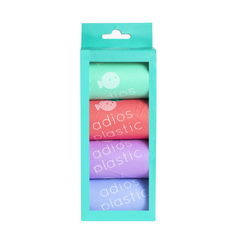 Adios Poo Bags Rainbow Pack