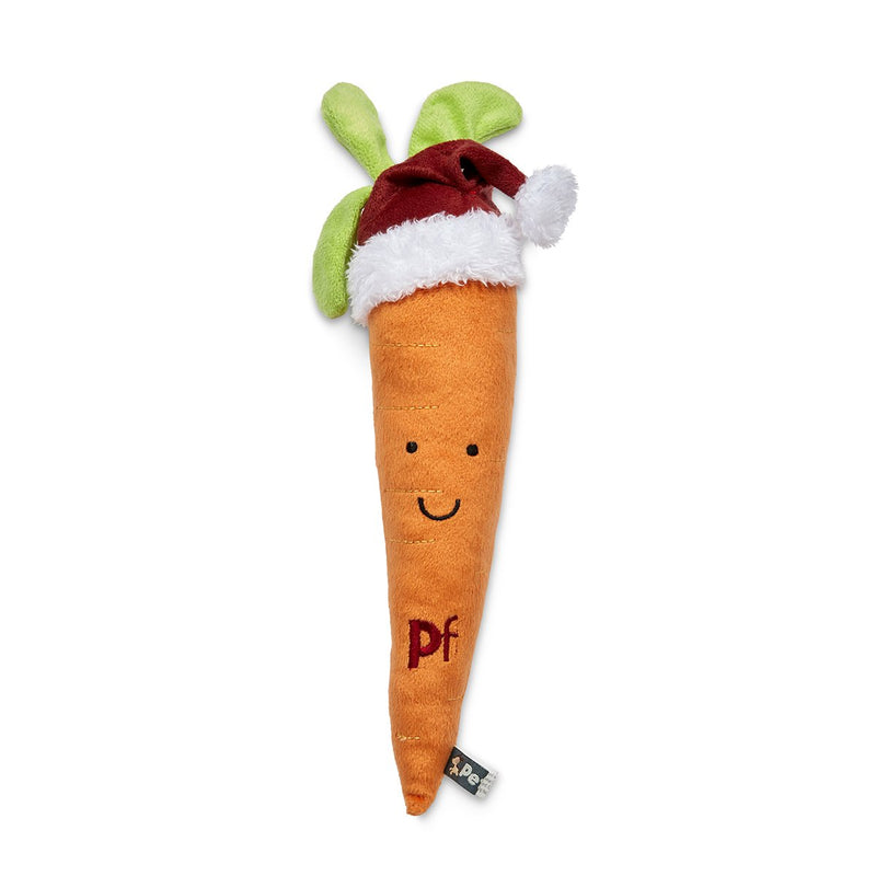 Petface Christmas Carter Carrot Plush Dog Toy