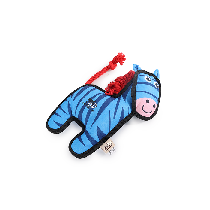 All For Paws Outside Ballistic Zebra Dog Toy