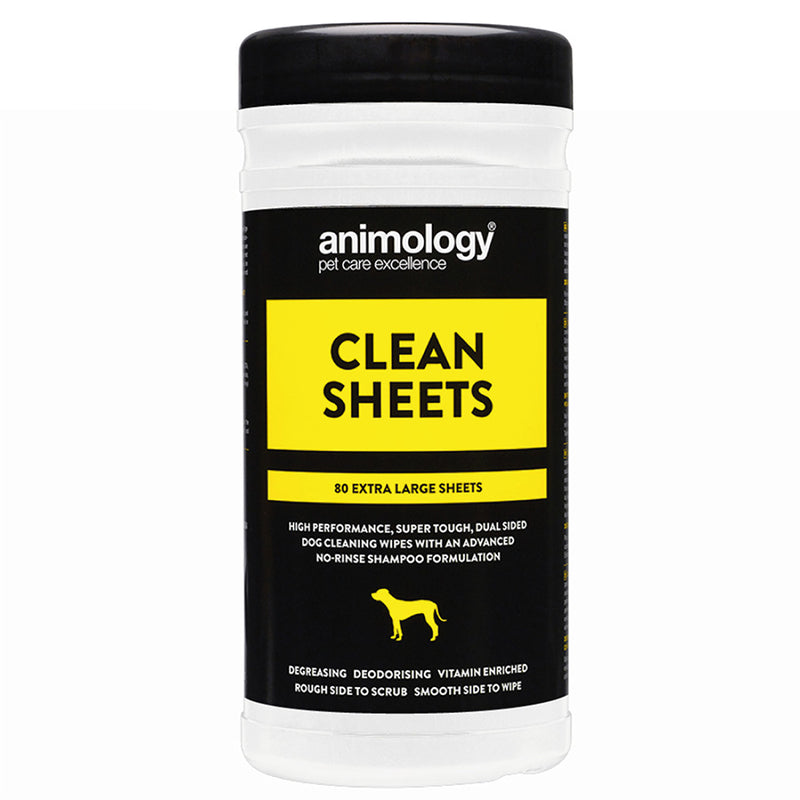Animology Clean Sheets Pet Wipes 80 Pack