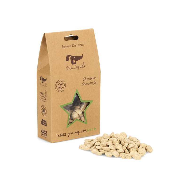 Petface Dog Deli Christmas Snowdrops Dog Treats 100g