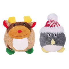 Rosewood Cupid & Comet Christmas Spikey Ball Dog Toy