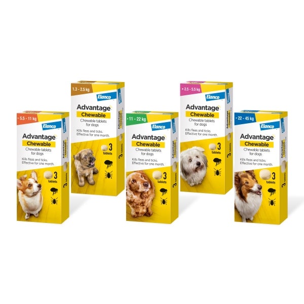 Advantage Chewable Tablets for Dogs