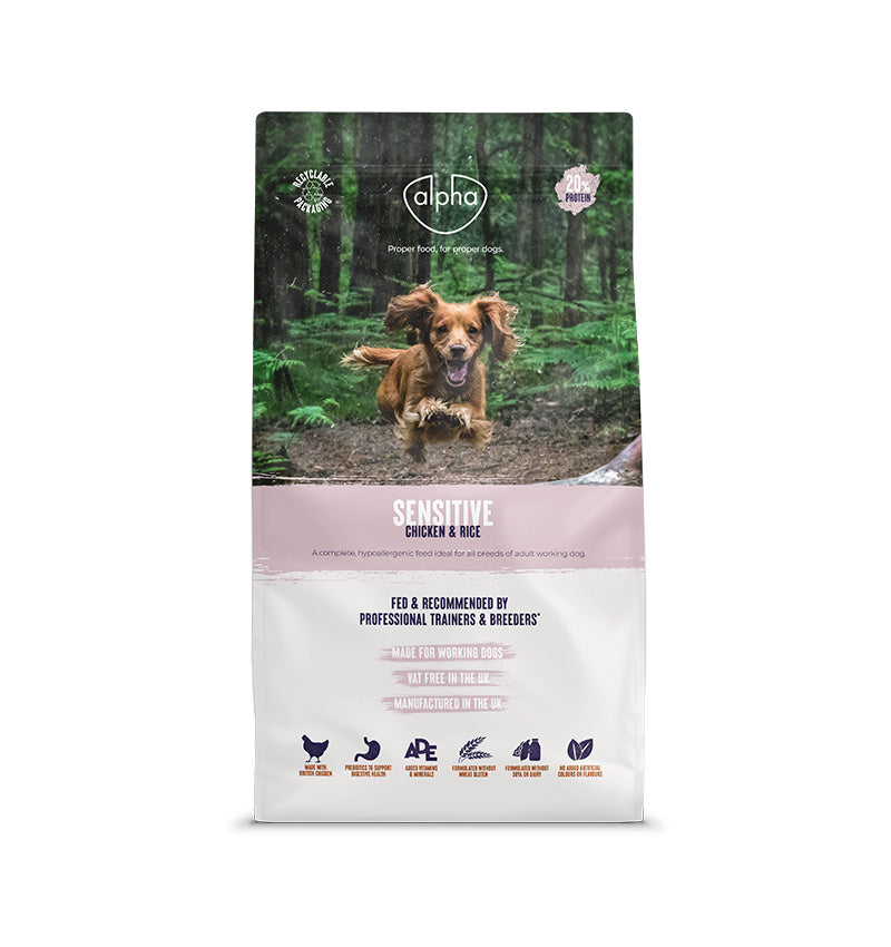 Alpha Sensitive Chicken & Rice Dry Dog Food