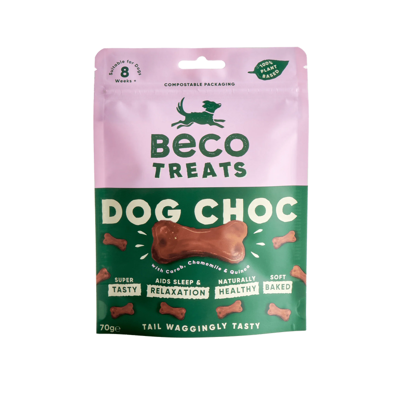 Beco Dog Treats with Dog Choc, Carob, Chamomile & Quinoa