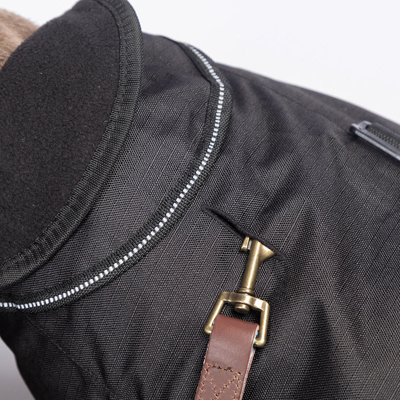 Danish Design 2in1 Harness Dog Coat Black