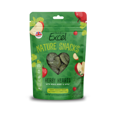 Burgess Excel Herby Hearts Rabbit & Guinea Pig Treats