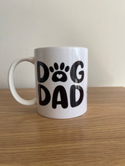 Ceramic Mug with 'Dog Dad' Print