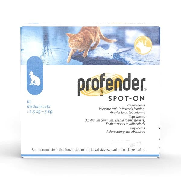 Profender Spot On for Medium Cats >2.5kg-5kg