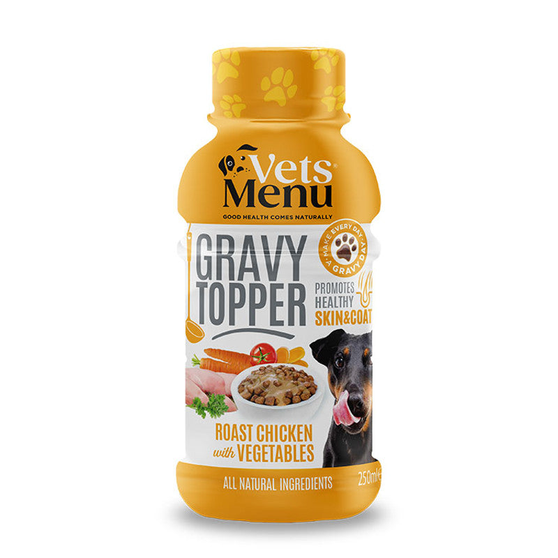 Vets Menu Gravy Topper for Dogs with Roast Chicken and Vegetables 250ml