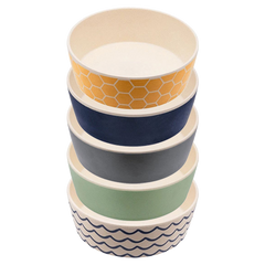 Beco Printed Bamboo Dog Bowl