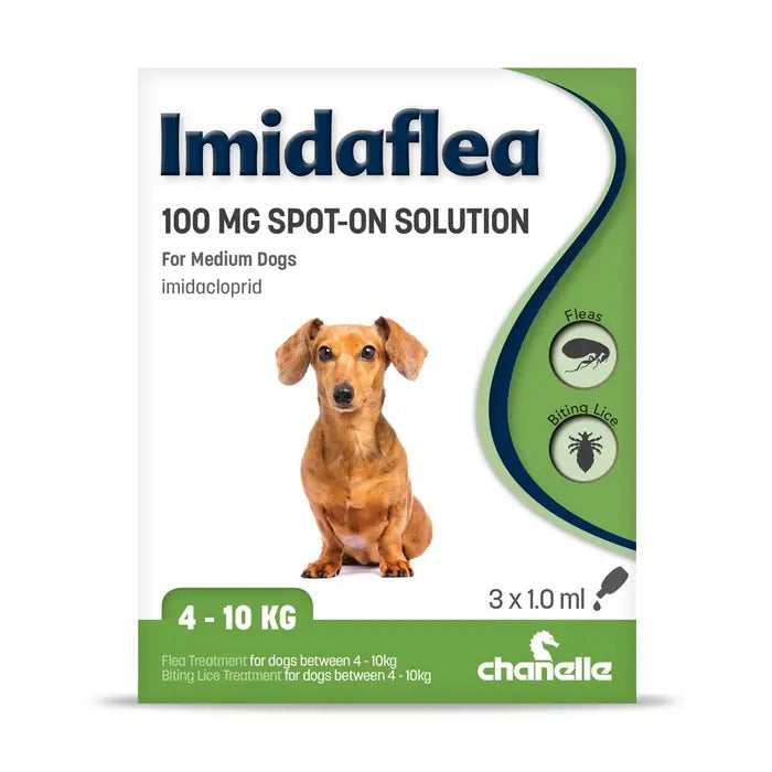 Imidaflea Spot-on Solution for Medium Dogs >4kg-10kg 3 Pack