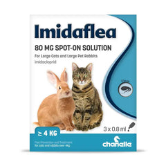 Imidaflea Spot-on Solution for Large Cats & Large Rabbits >4kg 3 Pack