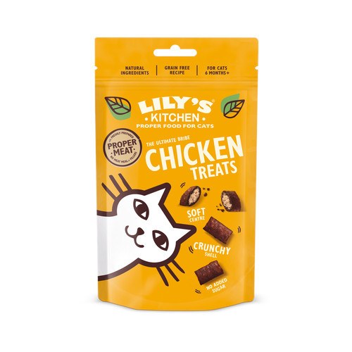 Lily's Kitchen Cat Pillow Treats with Chicken 60g