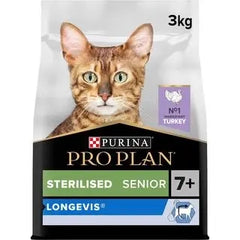 Purina Pro Plan Cat Longevis Senior 7+ Sterilised Dry Cat Food with Turkey