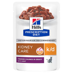 Hills k/d Kidney Care Wet Cat Food with Beef