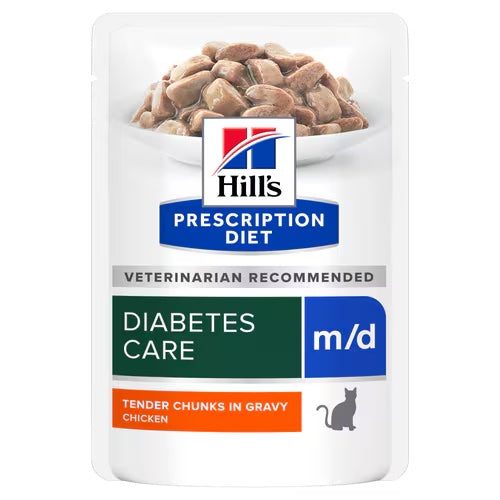 Hills m/d Diabetes Care Wet Cat Food Pouch