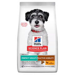 Hills Perfect Weight & Active Mobility Small & Mini Dry Dog Food with Chicken 1.5kg