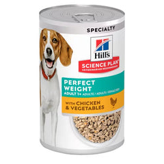 Hills Science Plan Perfect Weight Adult Wet Dog Food with Chicken & Vegetables
