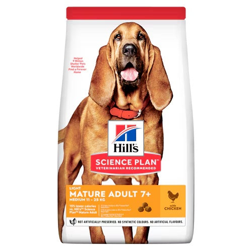 Hills Science Plan Mature Dog Light Medium Breed Dry Dog Food