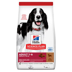 Hills Science Plan Adult Medium Breed Dry Dog Food with Lamb & Rice