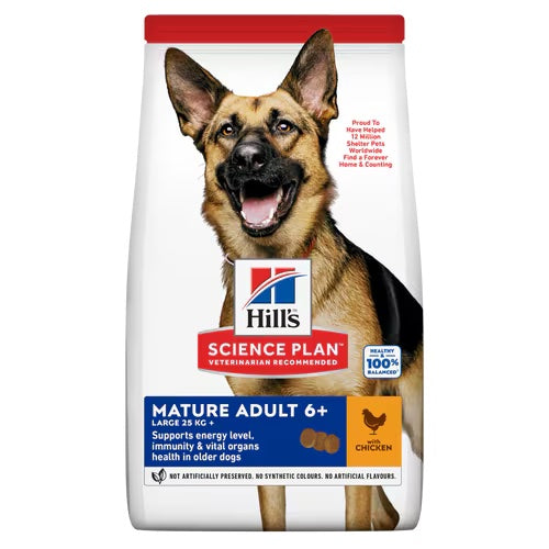 Hills Science Plan Mature Adult Large Breed Dry Dog Food with Chicken